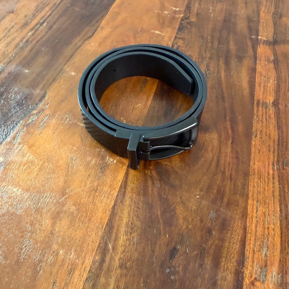 Nike Reversible Golf Belt Black Carbon Fiber Texture Matte Buckle S5035006A S